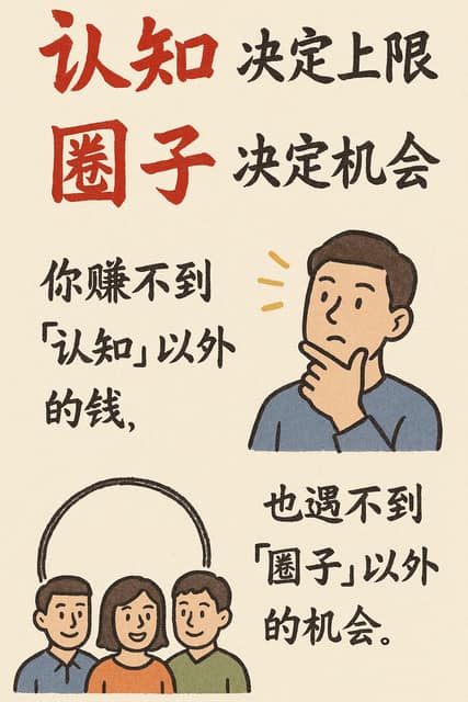 手绘信息图卡片(认知) AI 提示词效果图