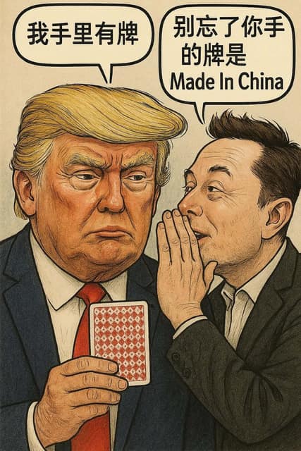 讽刺漫画 AI 提示词效果图