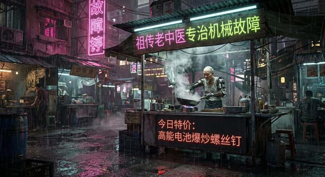 一张极具电影感的画面 AI 提示词效果图