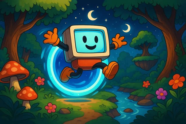 奇幻卡通插画 AI 提示词效果图