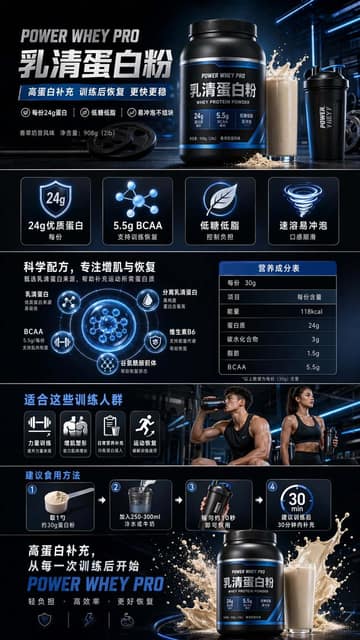电商商品详情页 AI 提示词效果图