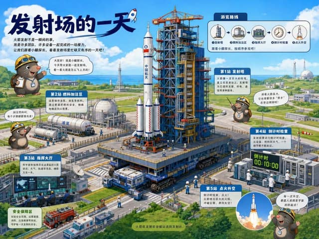 导览式科普绘本 AI 提示词效果图