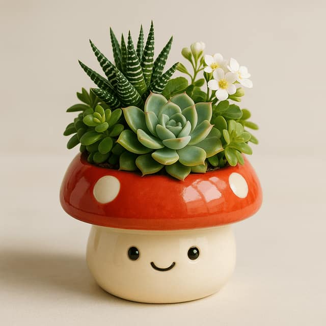 创意绿植花盆 AI 提示词效果图
