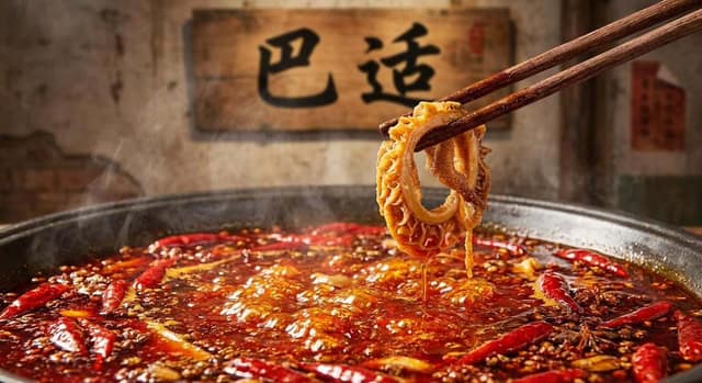 一张极其逼真的重庆火锅特写 AI 提示词效果图