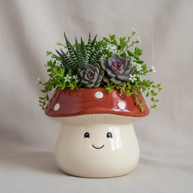 创意绿植花盆 AI 提示词效果图