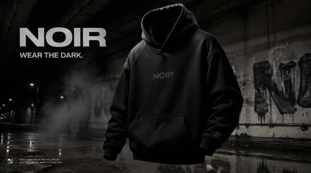 NOIR 街头服饰 Campaign AI 提示词效果图
