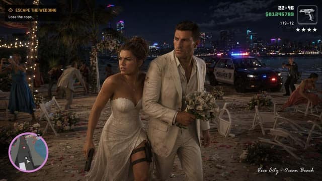 GTA 6 婚礼任务截图 AI 提示词效果图