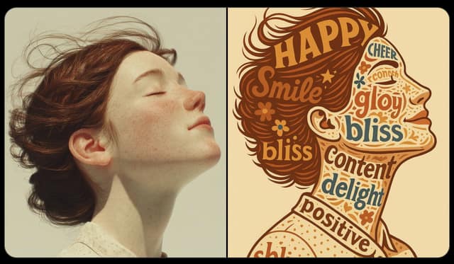 typographic portrait AI 提示词效果图