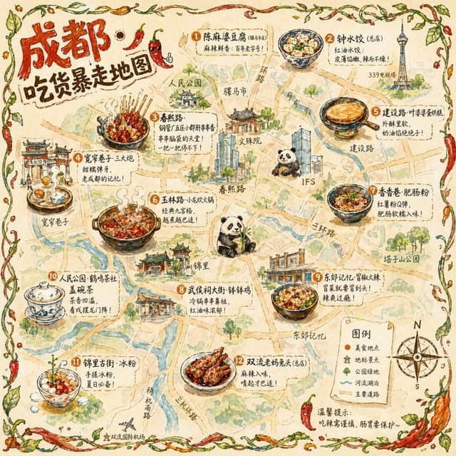 图像模板 - 插画地图 AI 提示词效果图