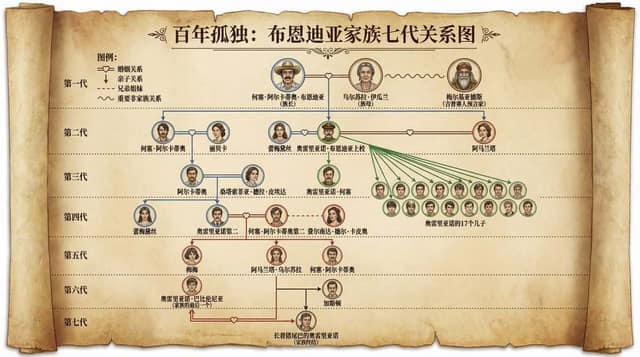 人物关系图 AI 提示词效果图