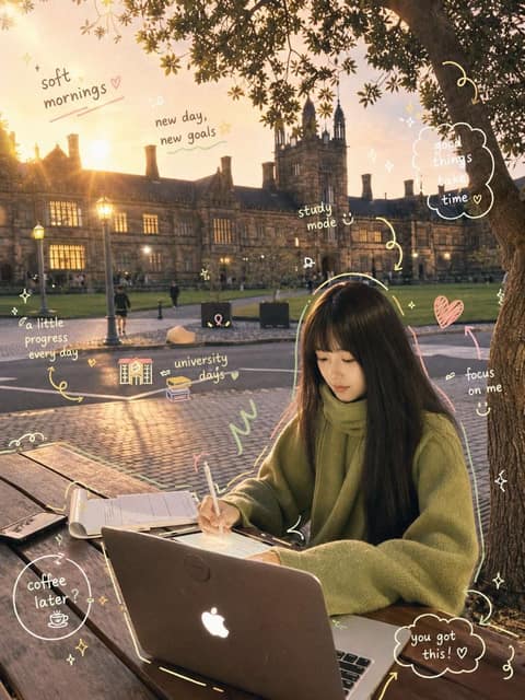 Cozy Academia 学习手记 AI 提示词效果图
