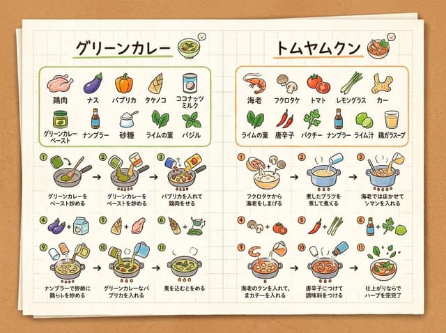 信息图 / 教育视觉图 - 手写备忘录食谱插画 AI 提示词效果图
