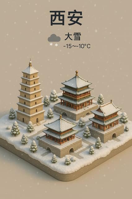 城市主题天气预报 AI 提示词效果图