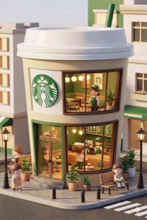 3D Q版迷你概念店 AI 提示词效果图
