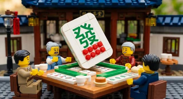 乐高风格的微缩摄影 AI 提示词效果图