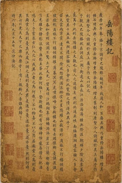 中国书法真迹手稿复原 AI 提示词效果图