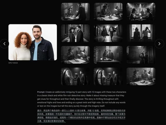 短片图文故事 AI 提示词效果图