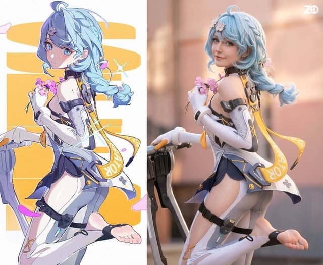 动漫图转真人 Cosplay AI 提示词效果图